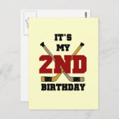 ホッケー第2回誕生日Tシャツとギフト ポストカード (正面/裏面)