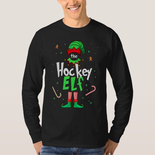 ホッケー精霊のクリスマス マッチング ご家族用 Tシャツ (正面)