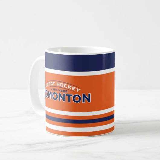 ホッケー素晴らしエドモントンマグ コーヒーマグカップ (正面左)