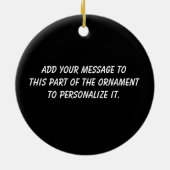 ホッケー誇りを持ったコーチ セラミックオーナメント (裏面)