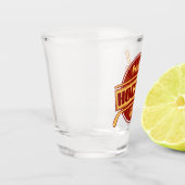 ホッケー誇りを持ったママ ショットグラス (左)