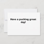 ホッケー誕生日カード カード (裏面)