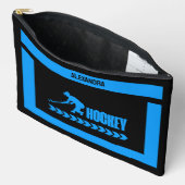 ホッケー誕生日ギフト、ホッケープレイヤーガール、 アクセサリーポーチ (見開き)