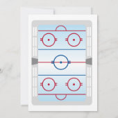 ホッケー誕生日パーティーの招待 招待状 (裏面)