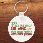 ホッケー遊を行うには キーホルダー (正面)