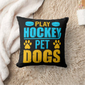 ホッケー遊ペット犬 クッション (ブランケット)