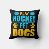 ホッケー遊ペット犬 クッション (裏面)