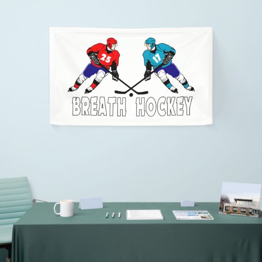 ホッケー選手との戦い 横断幕 (トレードショー)