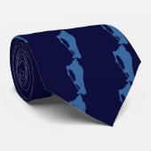 ホッケー選手のシルエットの首のタイ ネクタイ (ロール)