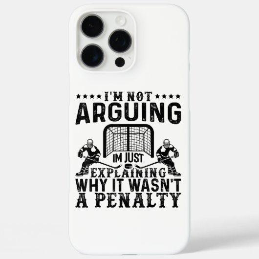 ホッケー選手の論争ギフト 楽しいホッケー Case-Mate iPhoneケース (裏面)