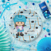 ホッケー選手 ペーパープレート (パーティー)