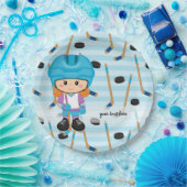 ホッケー選手 ペーパープレート (パーティー)