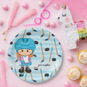 ホッケー選手 ペーパープレート (パーティー)