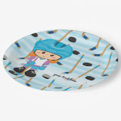 ホッケー選手 ペーパープレート (アングル)