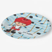 ホッケー選手 ペーパープレート (アングル)