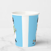 ホッケー雪だるまクリスマス 紙コップ (左)