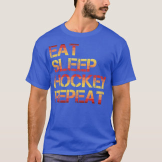 ホッケー食べスリーホッケーリピート Tシャツ