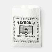 ホッケー1年目を切る1歳の誕生日紙 フェイバーバッグ (正面)