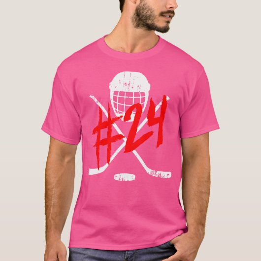 ホッケー24ジャージー番号 Tシャツ (正面)
