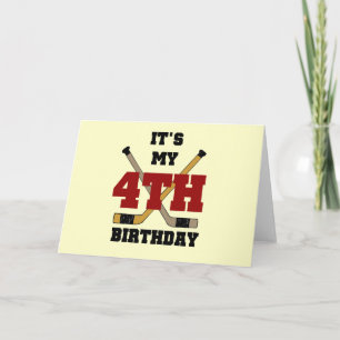 ホッケー4th誕生日Tシャツとギフト カード