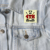 ホッケー4th誕生日Tシャツとギフト 缶バッジ (インサイチュ)