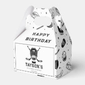 ホッケー5歳の誕生日パーティーにぴったり! フェイバーボックス (正面サイド)