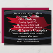 ホッケー60日。誕生日の招待状。 招待状 (正面/裏面)