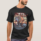 ホッケー、アイスホッケーおもしろいTシャツ Tシャツ (正面)