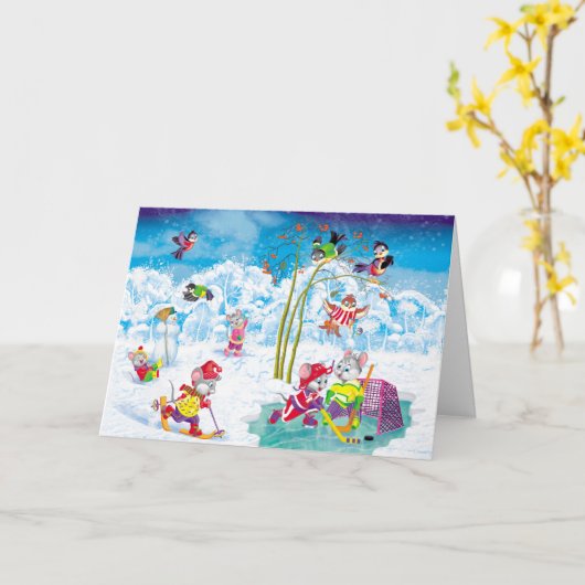 ホッケー カード (黄色い花)