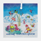 ホッケー ガラスオーナメント (裏面)