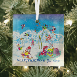 ホッケー ガラスオーナメント