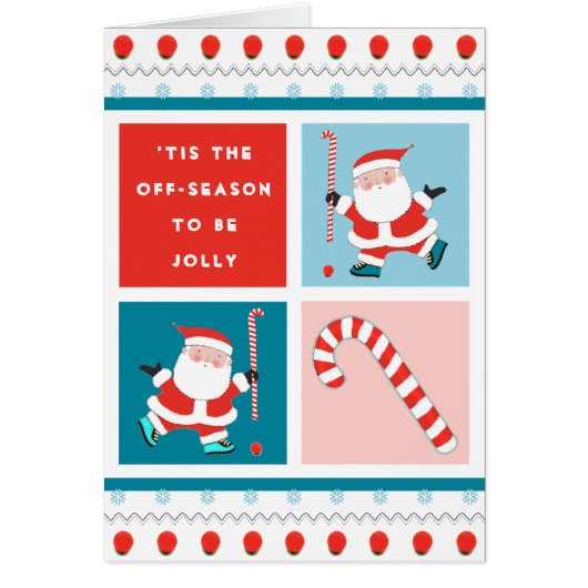 ホッケー クリスマスカード (正面)