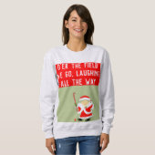 ホッケー クリスマス スウェットシャツ (正面フル)