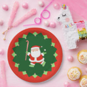 ホッケー クリスマス ホリデー ペーパープレート (パーティー)