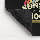 ホッケー。サンシャインとホッケーが大好きな女の子 マウスパッド (コーナー)