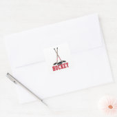 ホッケー スクエアシール (封筒)