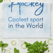 ホッケー·スケート·タクールオル·スポーツ·ブルー キッチンタオル (折り畳み)