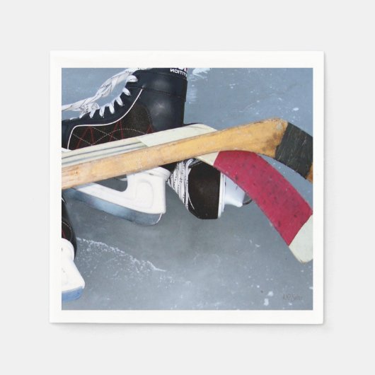 ホッケー スタンダードカクテルナプキン (正面)