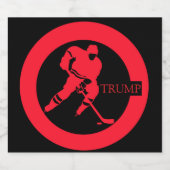 ホッケー スパークリングワインラベル (シングルラベル)