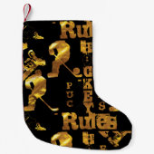 ホッケー スモールクリスマスストッキング (正面)