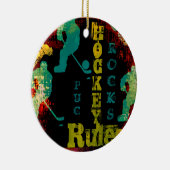 ホッケー セラミックオーナメント (右)