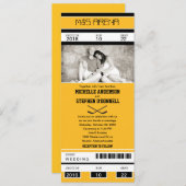 ホッケー チケット 結婚式招待状 招待状 (正面/裏面)