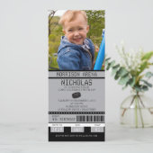 ホッケー チケット 誕生日 招待状 (スタンド正面)