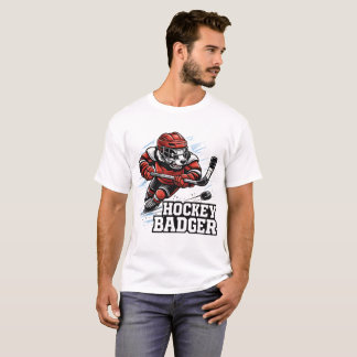 ホッケー・バッドジャー - 氷上の猛者 Tシャツ