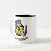 ホッケー·ファナティック·マグ最高の-ホッケーファンへの贈り物 ツートーンマグカップ (正面左)