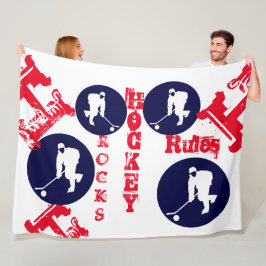 ホッケー フリースブランケット