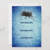 ホッケー プレイオフ ウォッチパーティー 招待状 (裏面)