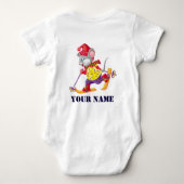 ホッケー ベビーボディスーツ (裏面)