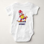 ホッケー ベビーボディスーツ (裏面)