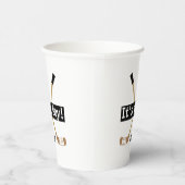 ホッケー・ベビー・シャワー男の子の女の子のホッケー・スティック 紙コップ (右)